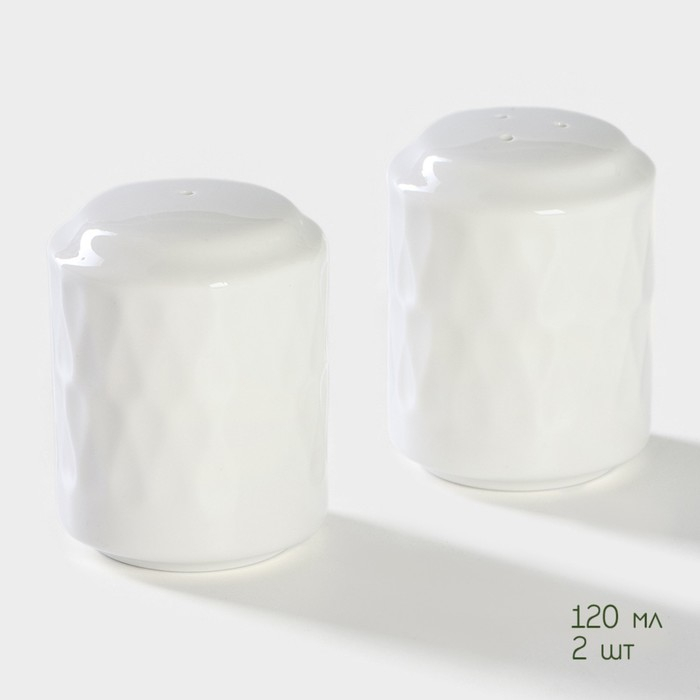 Набор керамический для специй на бамбуковой подставке BellaTenero «Герда», 3 предмета: солонка 120 мл, перечница 120 мл, салфетница, цвет белый Набор керамический для специй на бамбуковой подставке BellaTenero «Герда», 3 предмета: солонка 120 мл, перечница 120 мл, салфетница, цвет белый