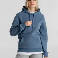 Толстовка с капюшоном унисекс King, серо-синяя, размер 3XL Толстовка с капюшоном унисекс King, серо-синяя, размер 3XL