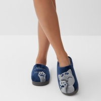 Тапочки женские размер 36-37, цвет синий Тапочки женские размер 36-37, цвет синий