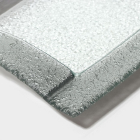 Блюдо стеклянное сервировочное &laquo;Сияние&raquo;, 32&times;16&times;2,5 см, цвет серебряный