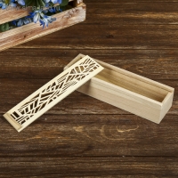 Шкатулка дерево под роспись "Геометрия" 4х19,3х5,5 см Шкатулка дерево под роспись "Геометрия" 4х19,3х5,5 см