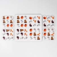 Головоломка &laquo;Найди ряд&raquo;, лесные жители