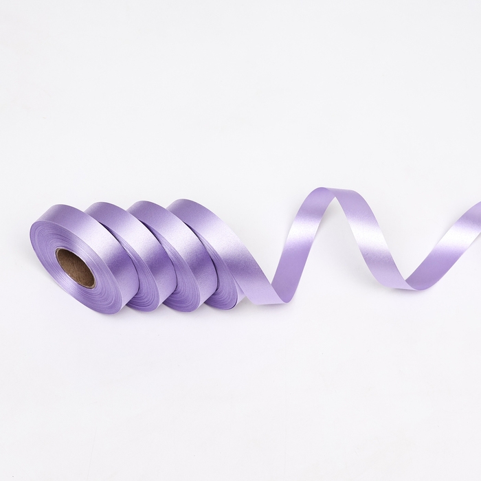 Лента для декора и подарков, сиреневая, 2 см х 45 м Лента для декора и подарков, сиреневая, 2 см х 45 м
