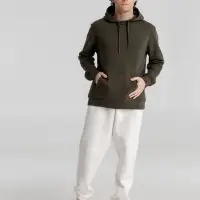 Толстовка с капюшоном унисекс King, хаки, размер XS Толстовка с капюшоном унисекс King, хаки, размер XS