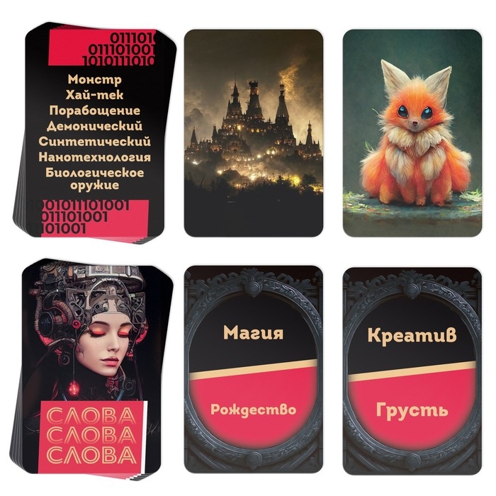 Настольная игра на ассоциации &laquo;Думай, как нейросеть&raquo;, 150 карт, 10+