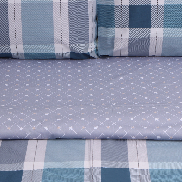 Постельное бельё LoveLife евро Square, 200х217см, 225х240см, 50х70см-2шт, сатин, хлопок 125г/м