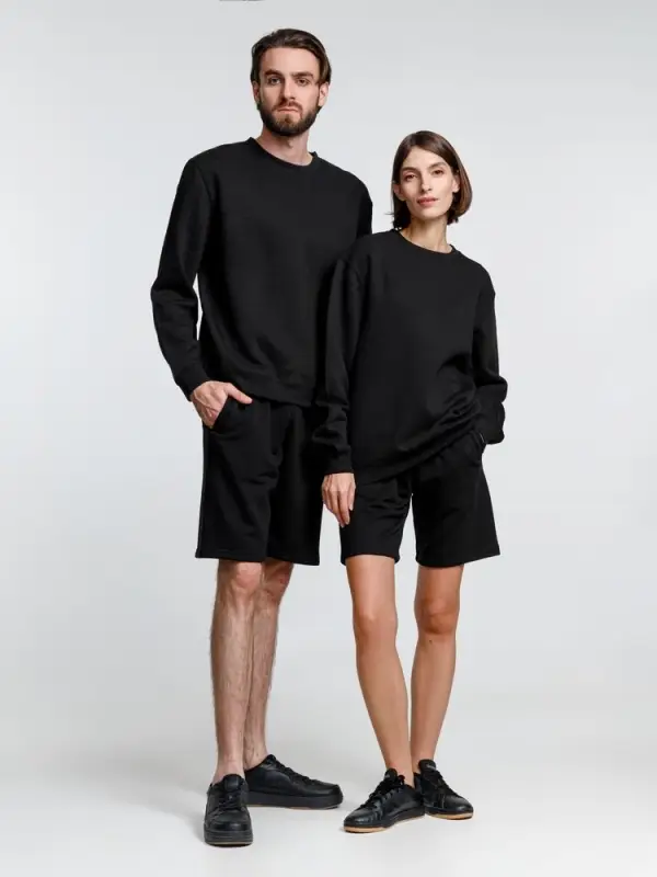 Свитшот унисекс Delta, черный, размер 3XL