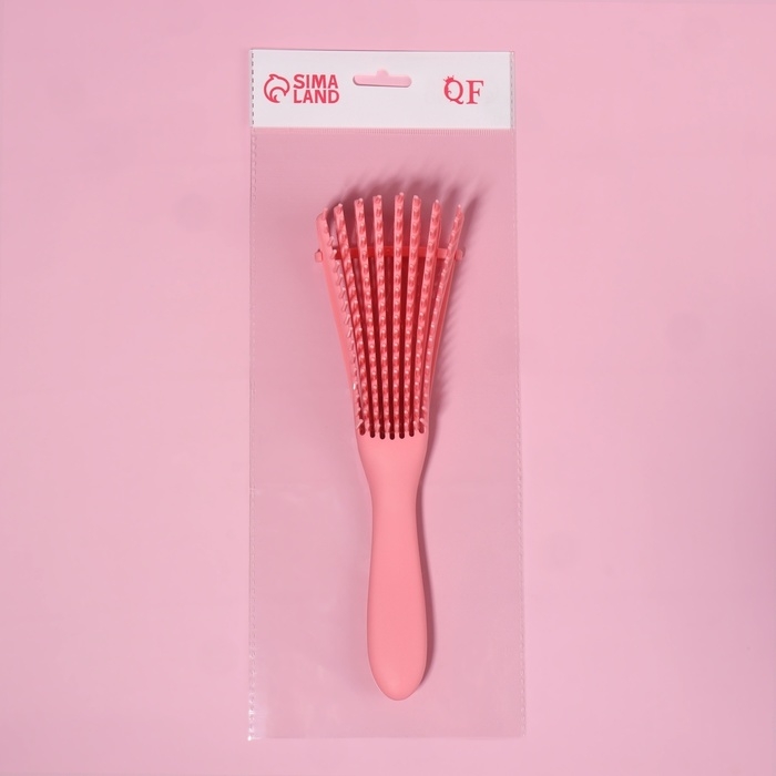 Расчёска массажная, вентилируемая, 6 &times; 24 см, цвет МИКС