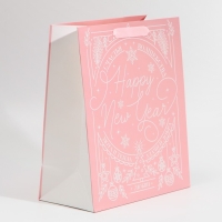 Пакет подарочный новогодний ламинированный &laquo;Счастья и волшебства&raquo;, ML 23 х 27 х 11,5 см, Новый год