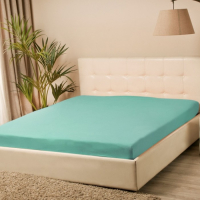 Простыня на резинке &laquo;Купу-купу&raquo;, 140х200х20 см, бирюза, трикотаж