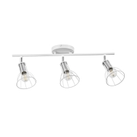 Светильник "Бостон" 3х60Вт Е14 белый/хром Светильник "Бостон" 3х60Вт Е14 белый/хром