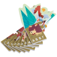 Мягкий пазл для малышей &laquo;Алфавит: Лесные животные&raquo;, 9 деталей, Крошка Я