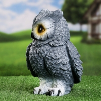 Садовая фигура "Сова" серая, 18х20х27см Садовая фигура "Сова" серая, 18х20х27см