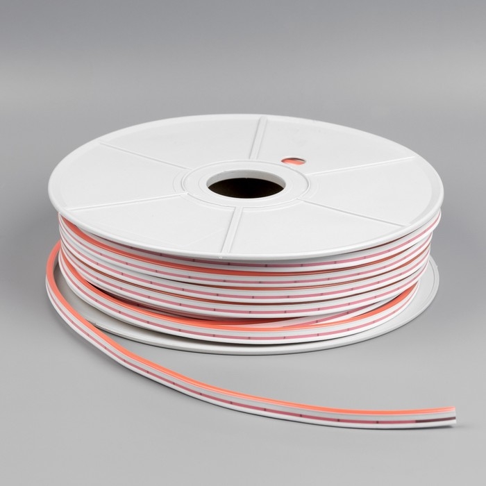 Гибкий неон Luazon Lighting 6 × 12 мм, IP65, 50 м, SMD2835, 120 LED/м, 12 В, свечение розовое Гибкий неон Luazon Lighting 6 × 12 мм, IP65, 50 м, SMD2835, 120 LED/м, 12 В, свечение розовое