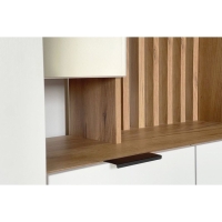 Прихожая "Бери" 800х350х1826, Дуб крафт золотой/Белое дерево