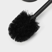 Ёршик для унитаза с подставкой SAVANNA BAMBOO, 9,5&times;38 см, цвет чёрный