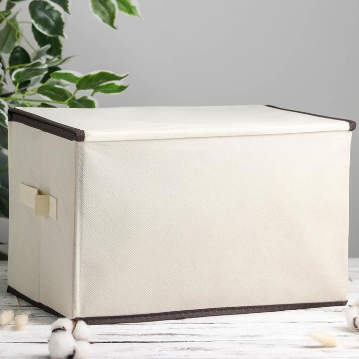 Короб стеллажный для хранения с крышкой &laquo;Фламинго&raquo;, 38&times;25&times;24 см