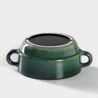 Бульонница фарфоровая Verde notte, 300 мл, d=11,5 см, цвет зелёный