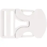 Застежка-пряжка односторонняя Triden, белый