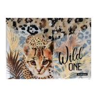 Папка-конверт на кнопке А4, 160 мкм, ErichKrause, Wild Cat, полупрозрачная, глянцевая, с принтом Папка-конверт на кнопке А4, 160 мкм, ErichKrause, Wild Cat, полупрозрачная, глянцевая, с принтом