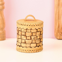 Туес «Велюр», плетеный, 8×8×12 см, береста Туес «Велюр», плетеный, 8×8×12 см, береста