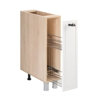 Бутылочница Квадро, 200х526х826, Дуб сонома/Нубук Милк