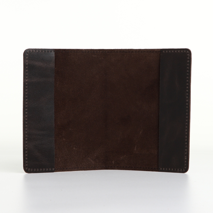 Обложка для паспорта, TEXTURA, цвет коричневый