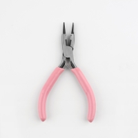 Круглогубцы с бокорезом, для рукоделия, 13 &times; 6,5 см, цвет серебряный/розовый