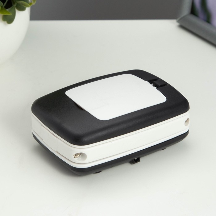 Настольная лампа с лупой 3х Настольная лампа с лупой 3х "Раскладушка" LED 5Вт 3000К USB бело-черный 9х6,5х25см RISALUX