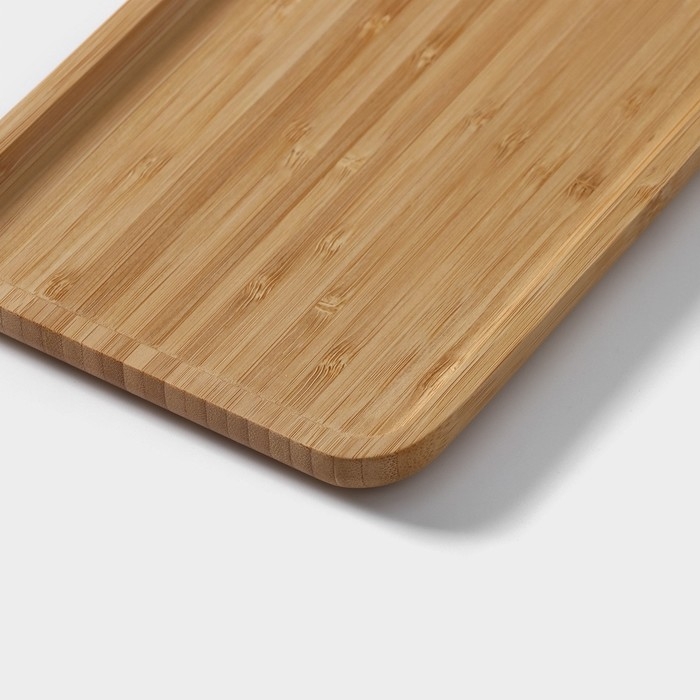 Блюдо для подачи Доляна Striata, прямоугольное, 36&times;15 см, бамбук