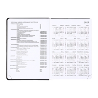 Ежедневник датированный 2025 года, deVENTE. Flag, A5 168 листов, deVENTE. Duo, твердая обложка кожзам с поролоном, шелкография, перфорация, ляссе, блок 70 г/м2