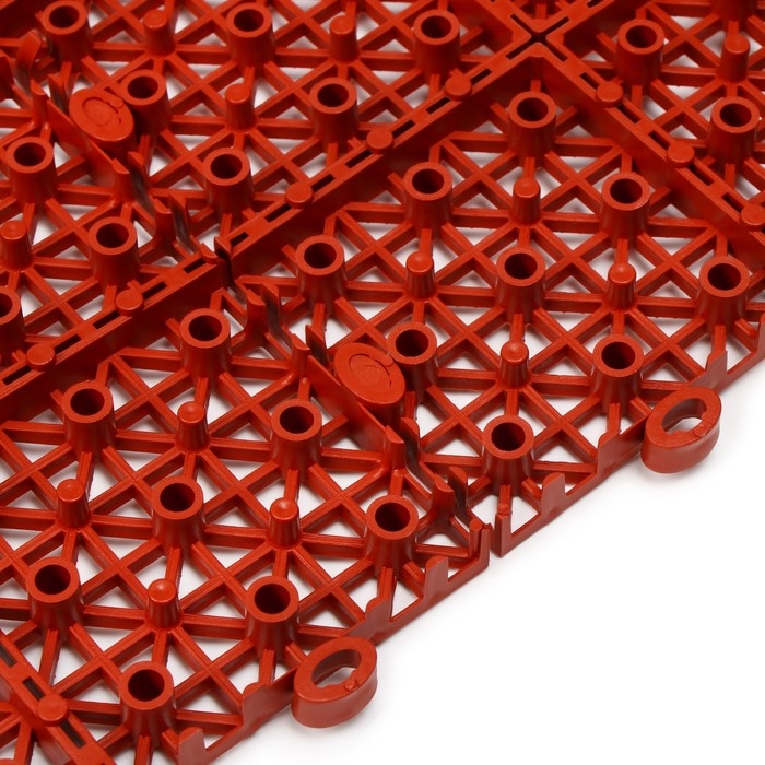 Модульное покрытие, 30 &times; 30 &times; 1,1 см, пластик, терракотовый, 1 шт.