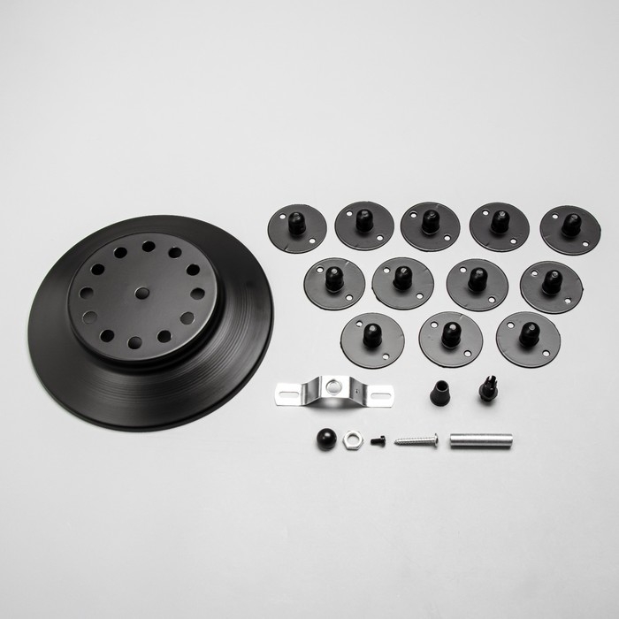 Комплект для светильника Комплект для светильника "Паук-12" черный 25х25х4см