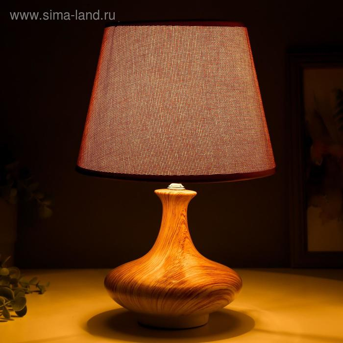 Лампа настольная 16031/1 E14 40Вт светлое дерево 22х22х34 см RISALUX