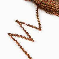 Тесьма &laquo;Волна&raquo;, цветная, 250 м