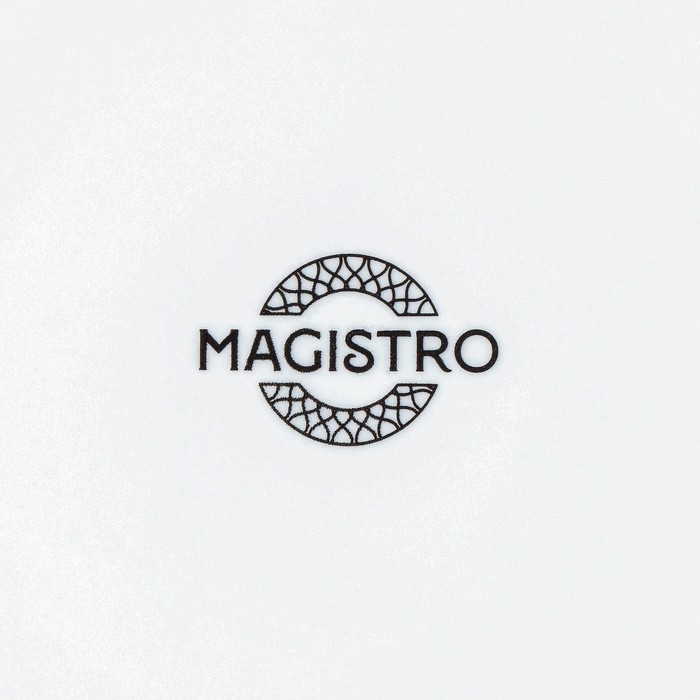 Тарелка фарфоровая пирожковая Magistro Rodos, d=15,6 см, цвет белый Тарелка фарфоровая пирожковая Magistro Rodos, d=15,6 см, цвет белый