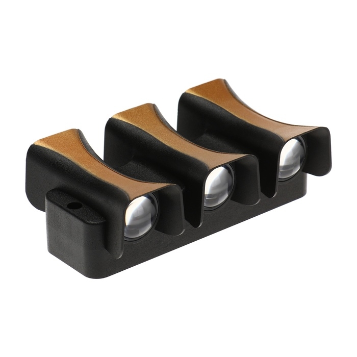 Светильник фасадный &laquo;Элегант&raquo;, FSD-042, 6 Вт, 3000К, 3 луча, IP65, 220 В, пластик, черный