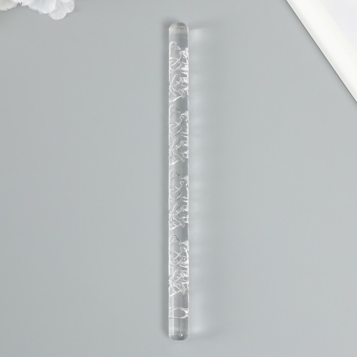 Скалка для творчества акрил Скалка для творчества акрил "Бабочки" 16х1 см