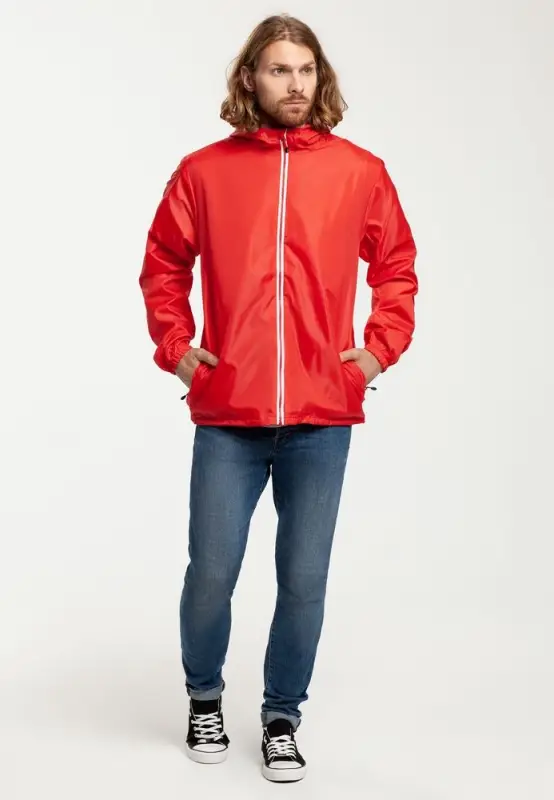 Ветровка мужская Fastplant красная, размер S