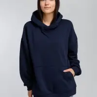 Худи оверсайз Kulonga Comfort, темно-синее, размер ХS/S