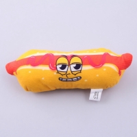 Игрушка для собак с пищалкой &laquo;&lrm;Хот-дог&raquo;&lrm; из текстиля, 18 х 7 см