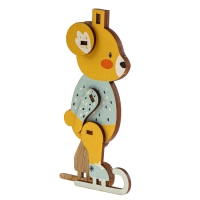 Ёлочная игрушка - подвеска деревянная сборная &laquo;Новый год! Мишка&raquo;