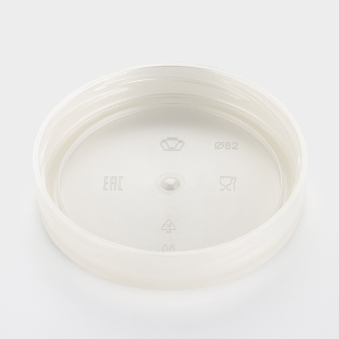 Набор стеклянных банок с серебристой полимерной крышкой, ТО-82 мм, 720 мл, 4 шт.