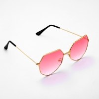 Очки солнцезащитные OneSun, футуристические, 6 х 13.5 см, розовые Очки солнцезащитные OneSun, футуристические, 6 х 13.5 см, розовые