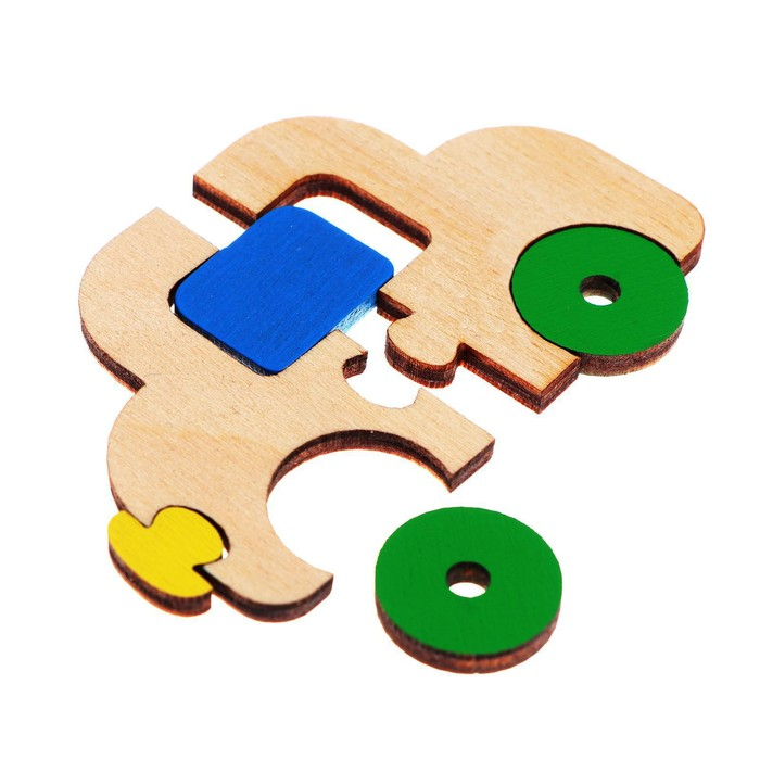 Пазл конструктор деревянный &laquo;Автотранспорт&raquo;