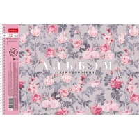 Альбом для рисования А4, 32 листа на гребне Floral collection, обложка мелованный картон, перфорация, блок 100 г/м2, МИКС Альбом для рисования А4, 32 листа на гребне Floral collection, обложка мелованный картон, перфорация, блок 100 г/м2, МИКС