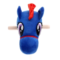 Мягкая игрушка &laquo;Конь-скакун&raquo;, на палке, МИКС, цвет синий