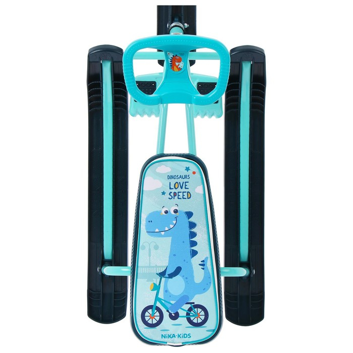 Снегокат &laquo;Тимка спорт 1+ Динозавр&raquo;, ТС1+/Д, цвет голубой