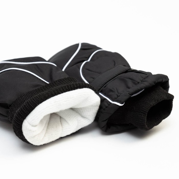 Варежки зимние детские MINAKU, цв.черный, р-р 16 (18 см)