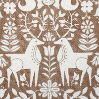 Набор салфеток 4 шт  &laquo;Олени&raquo; цв.белый, 37*37 см